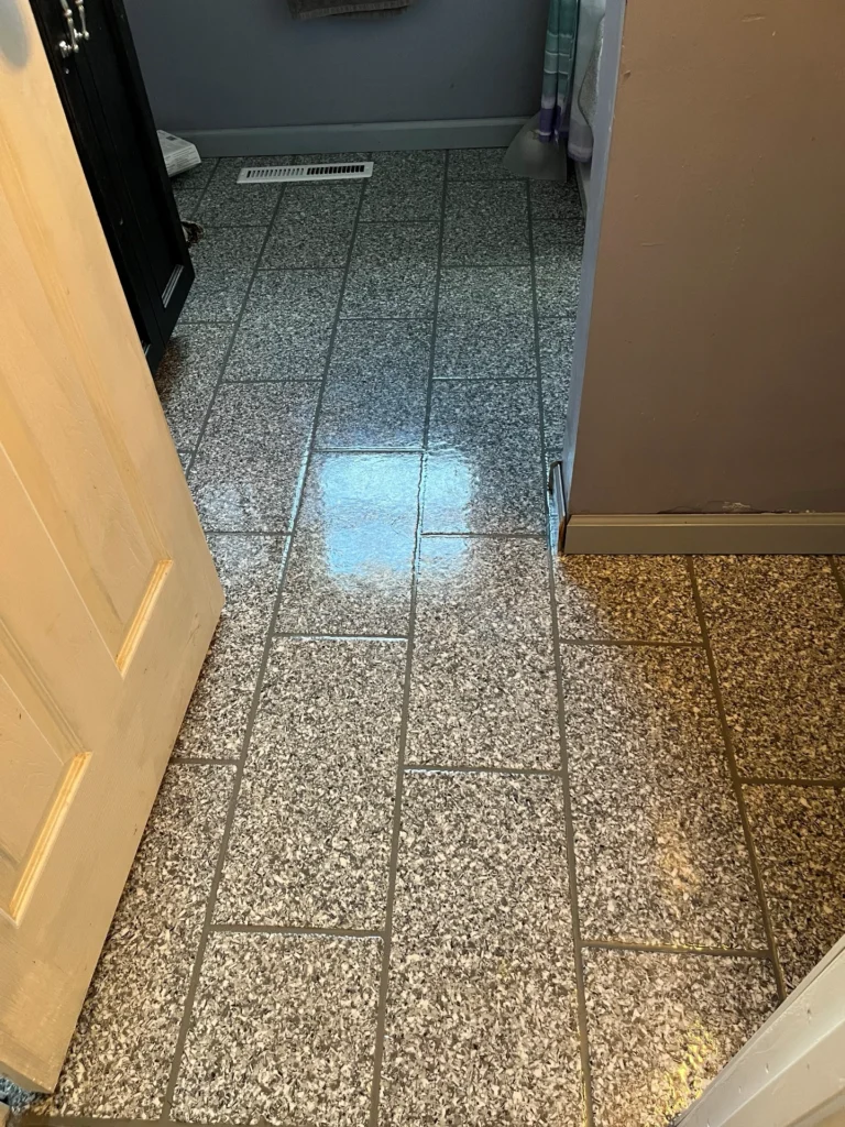 After - Seamless epoxy tile look