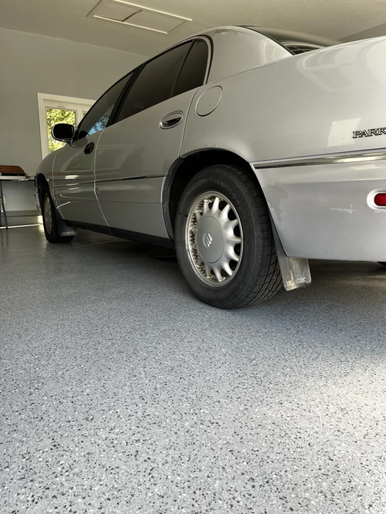 Garage floor installed by Ideal Coatings